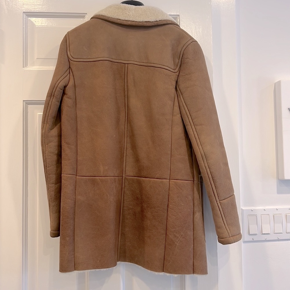 Prada Single Breasted Sheepskin Coat - Picture 5 of 14